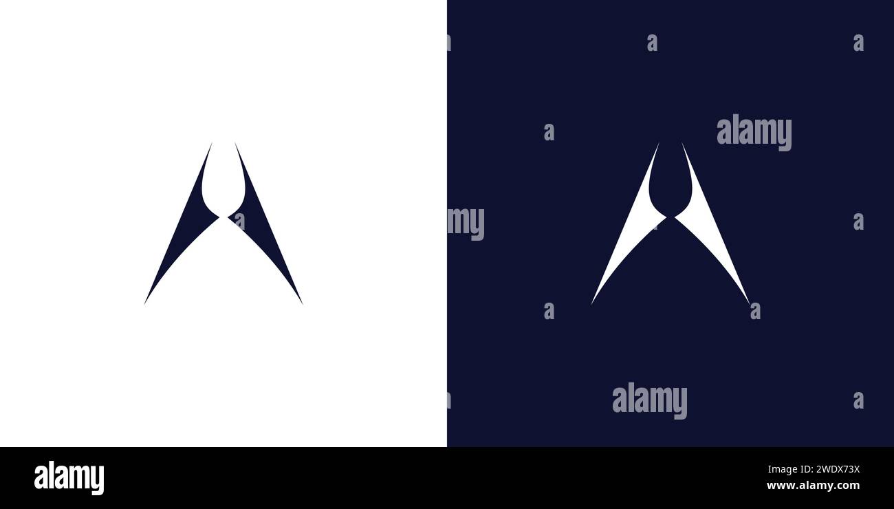 Modern and sophisticated  letter A initials logo design Stock Vector