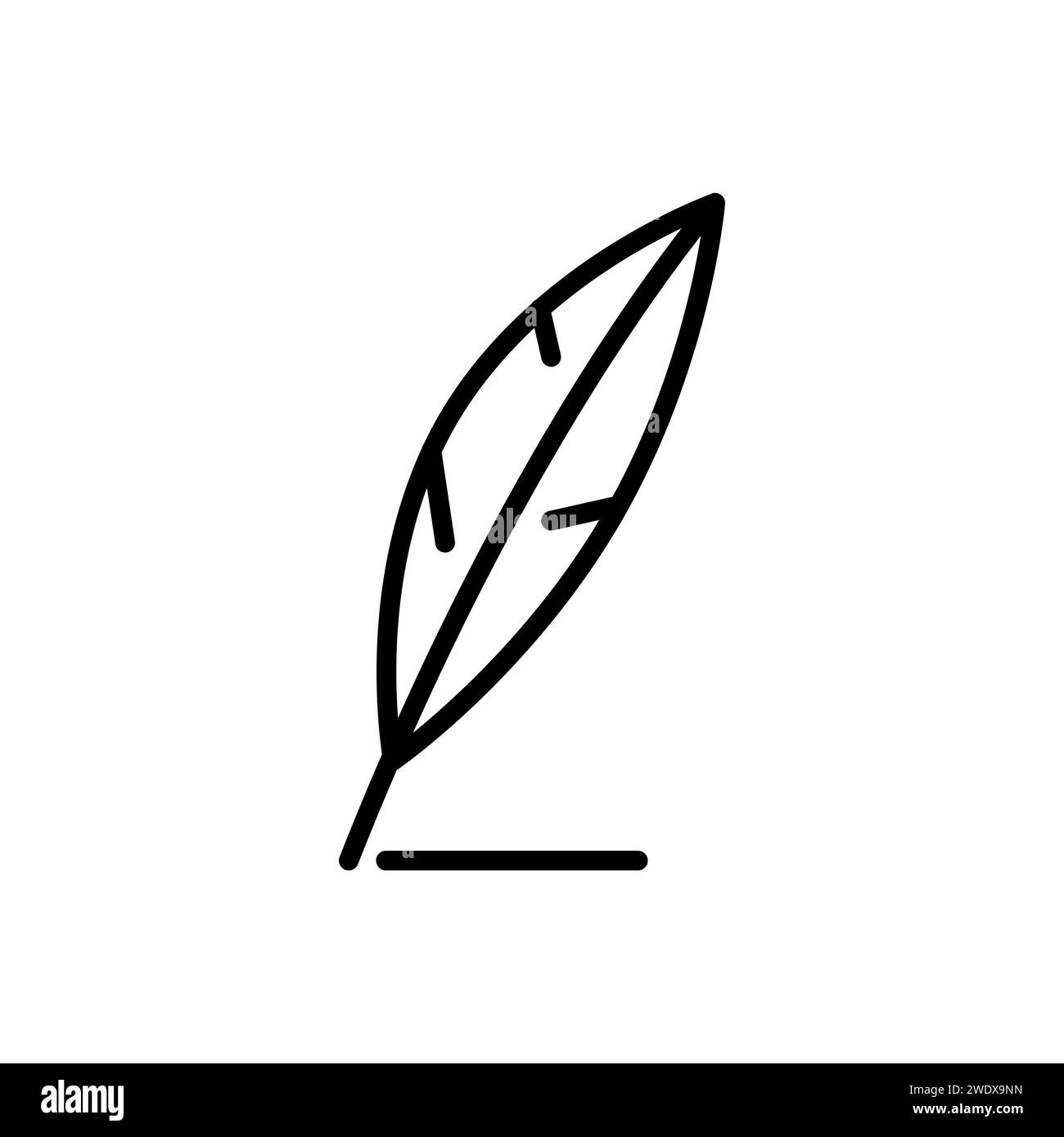 Quill Pen outline vector icon Stock Vector Image & Art - Alamy