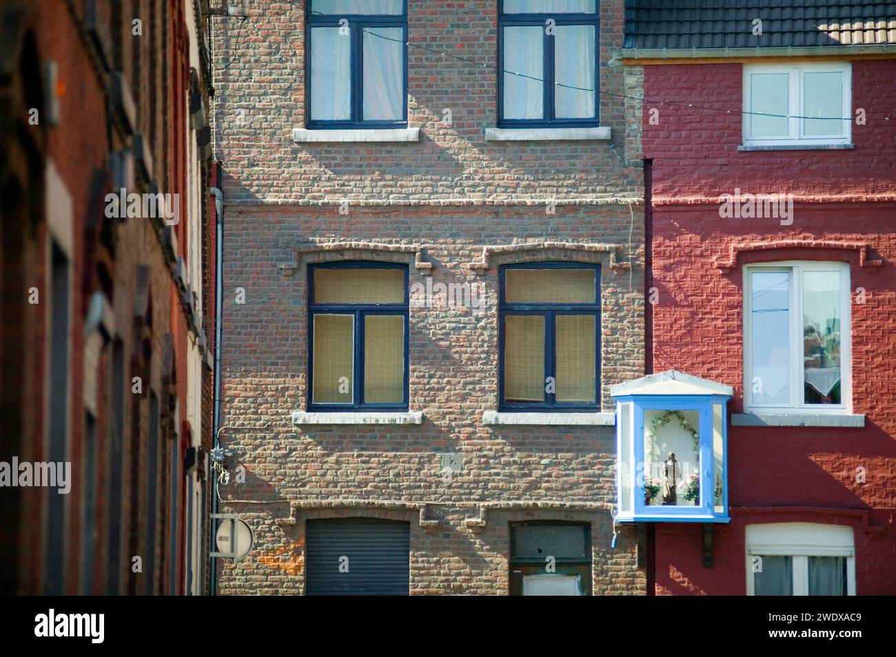 House Madonna, Liege, Belgium, Europe Stock Photo