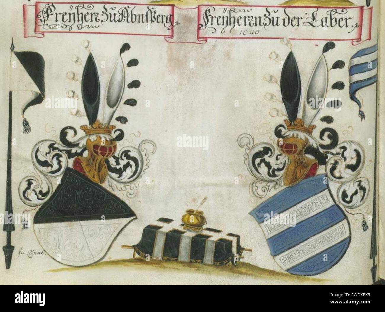 Abensberg und Laber-Wappen Stock Photo - Alamy