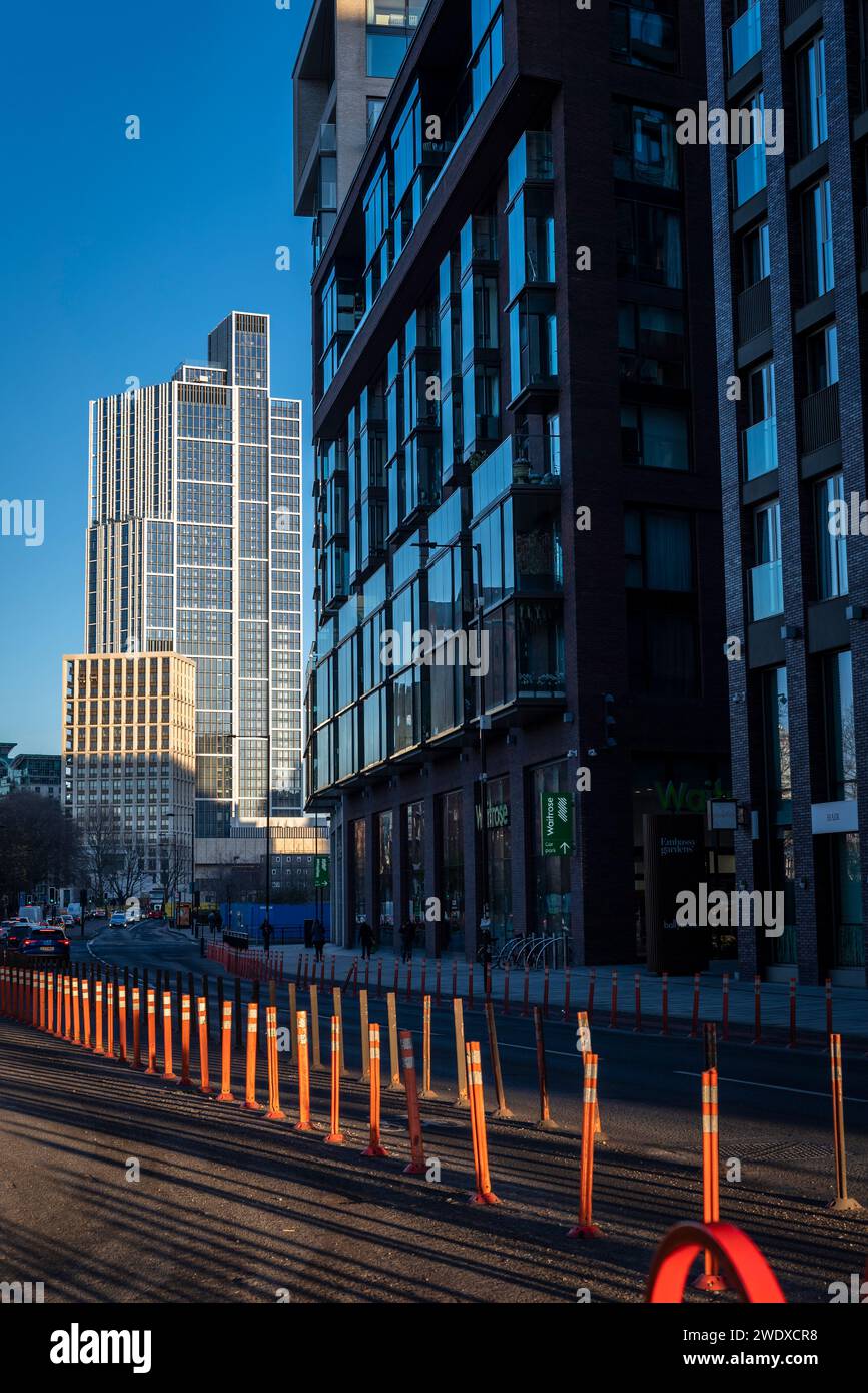 View of Vauxhall development from Nine Elms Lane, part of Nine Elms regeneration area, Vauxhall