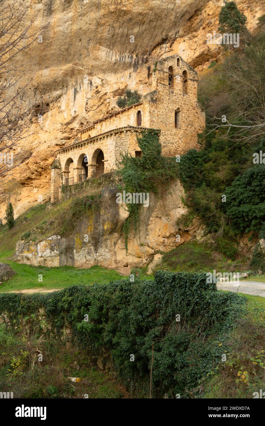 Historical complex with medieval hermitage of Santa Maria de la Hoz in ...