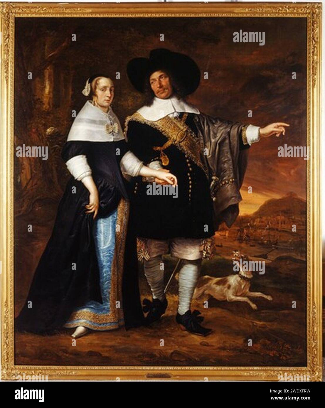 Abraham van den Tempel Portret van Willem van der Zaan en zijn