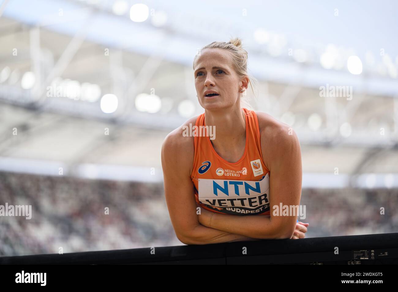 Anouk VETTER participating in the heptathlon at the World Athletics ...