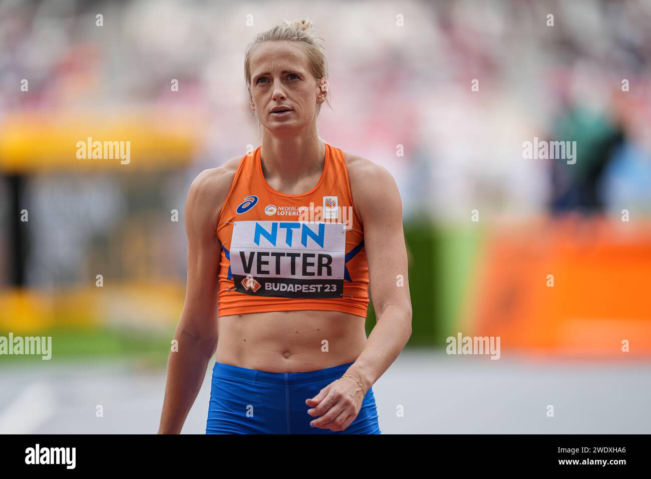 Anouk VETTER participating in the heptathlon at the World Athletics ...