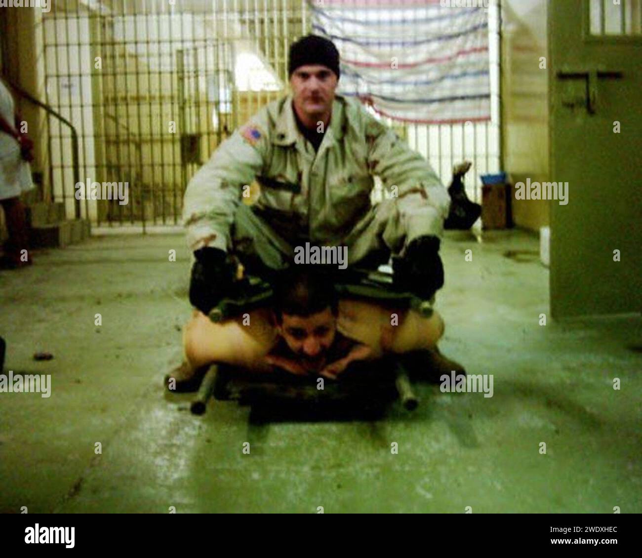 Abu Ghraib prison abuse. Stock Photo