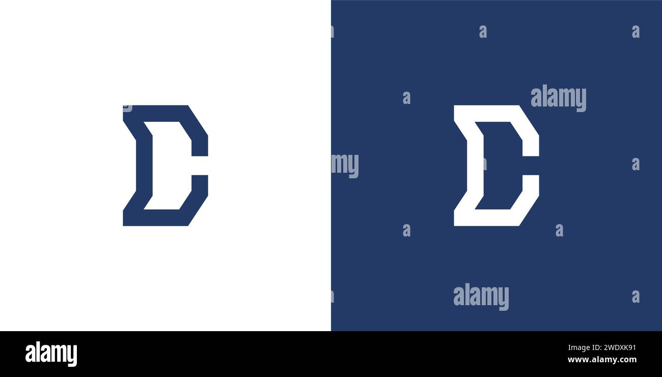 Modern and sophisticated letter C initials logo design Stock Vector
