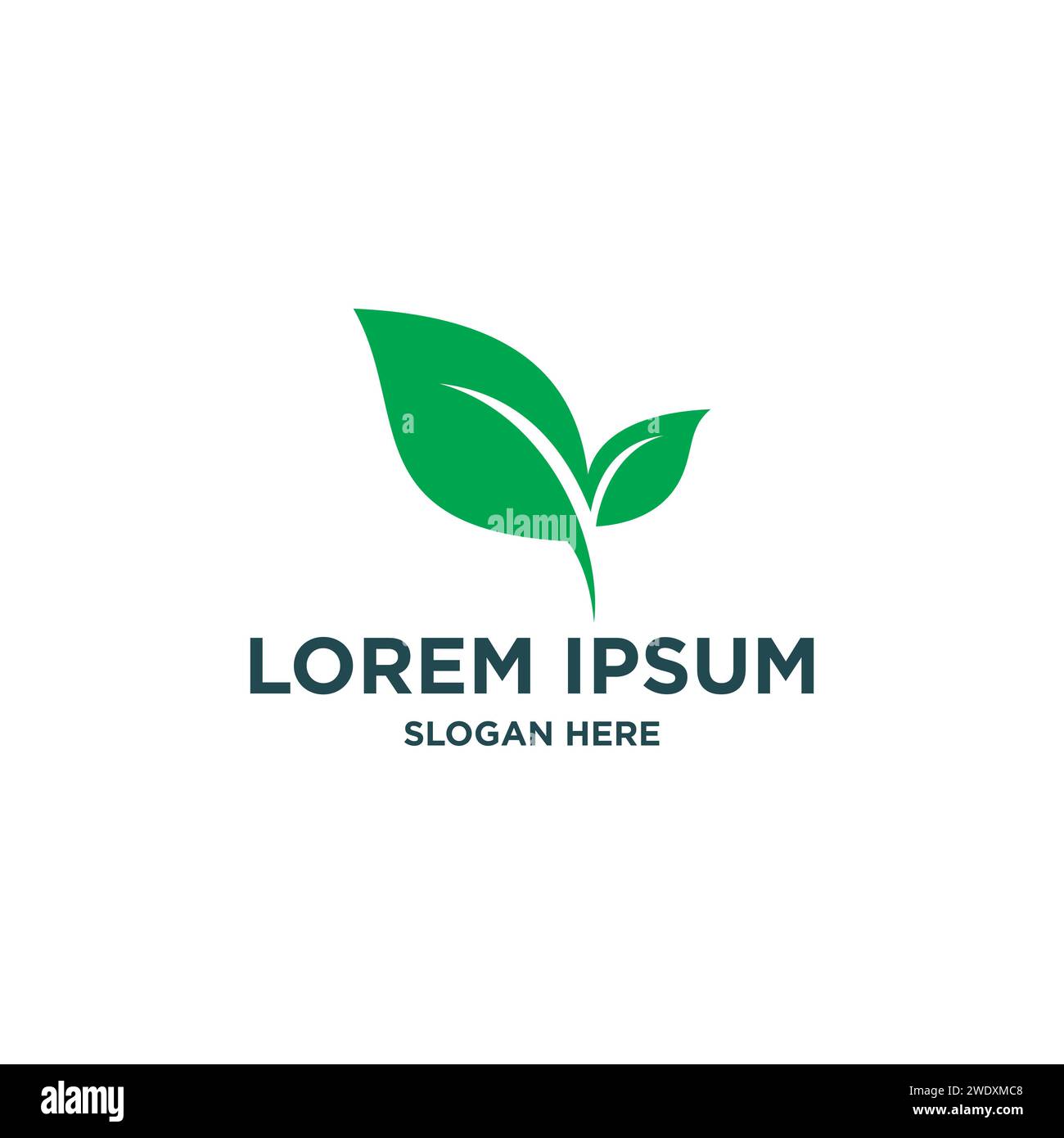 Abstract green leaf logo icon vector design. Landscape design, garden ...