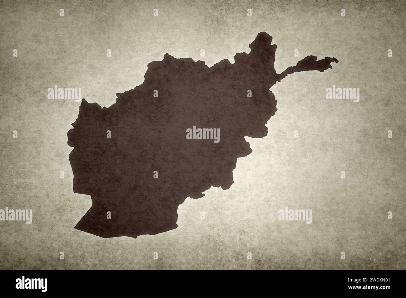 Grunge map of Afghanistan printed on an old paper Stock Photo - Alamy