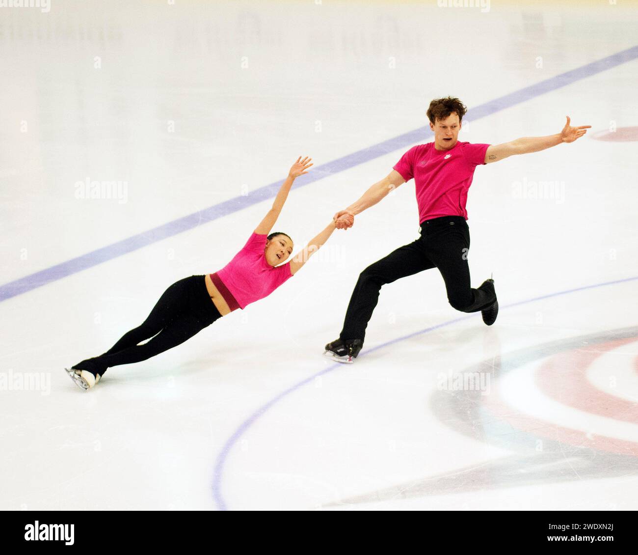 Columbus, Ohio, United States. 22nd January, 2024. Naomi Williams and