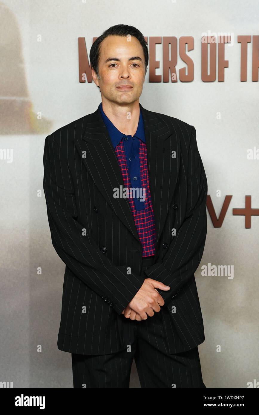 Nikolai Kinski attends the UK premiere of Masters of the Air at the Picturehouse Central, central London. Picture date: Monday January 22, 2024. Stock Photo