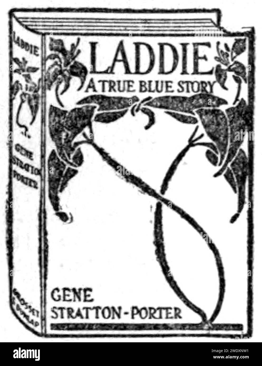Ad of Laddie book 3d--The yellow dove. Stock Photo