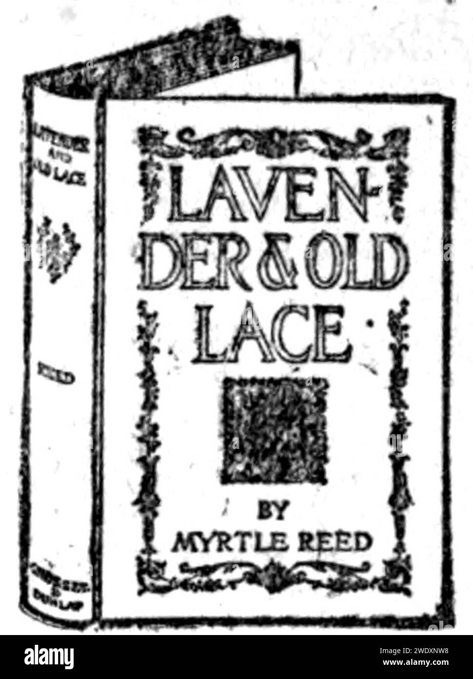 Ad of Lavender & old lace book 3d--The yellow dove. Stock Photo