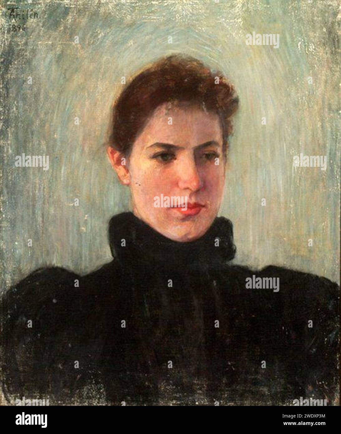 ada-thilen-self-portrait-stock-photo-alamy