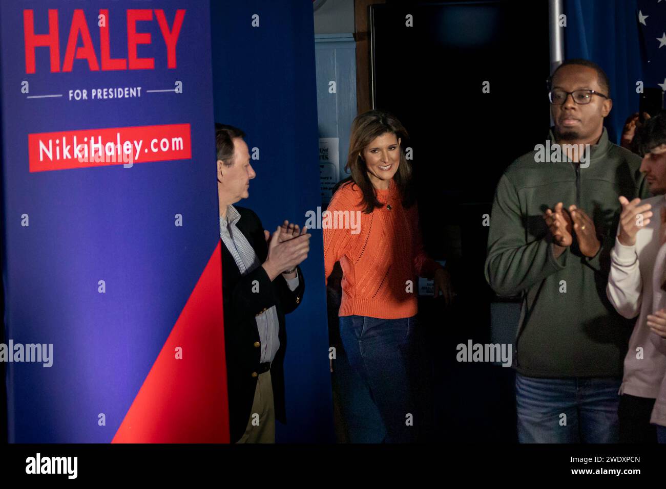 FRANKLIN, NEW HAMPSHIRE JANUARY 22 Republican presidential candidate