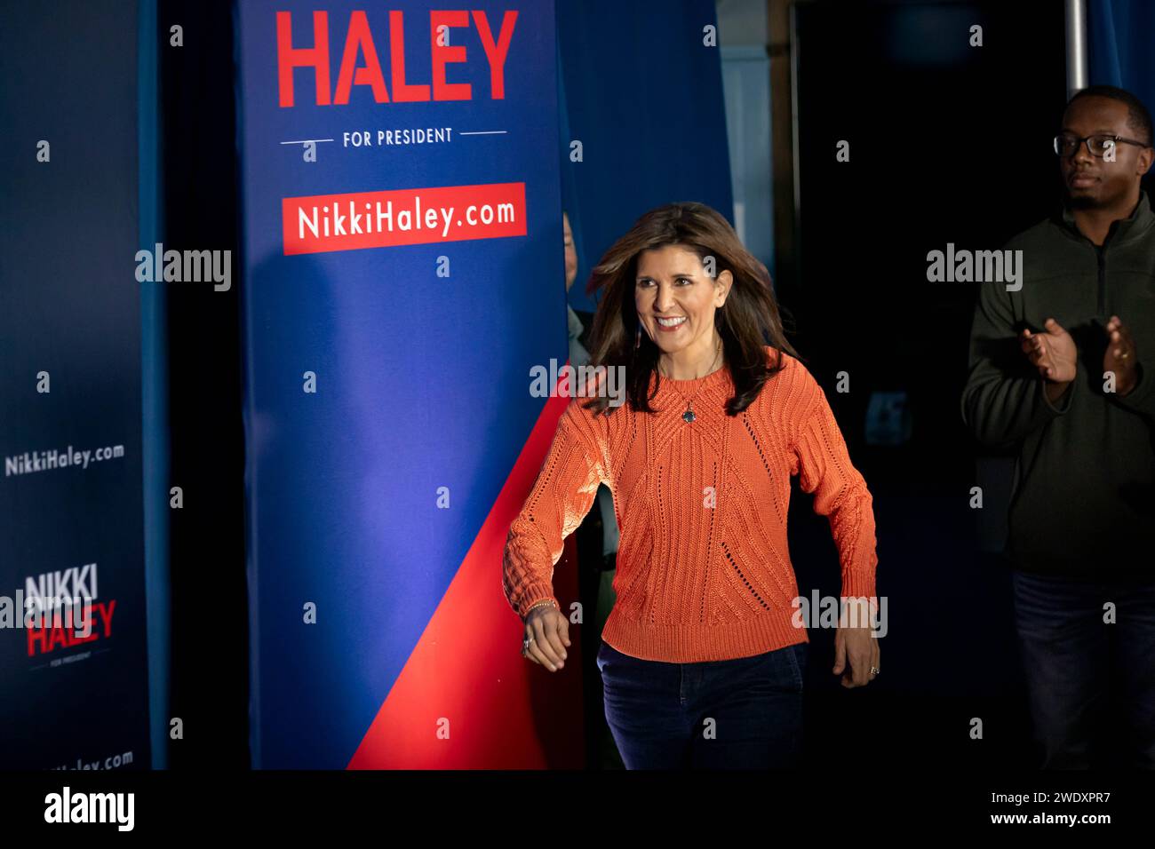 FRANKLIN, NEW HAMPSHIRE JANUARY 22 Republican presidential candidate