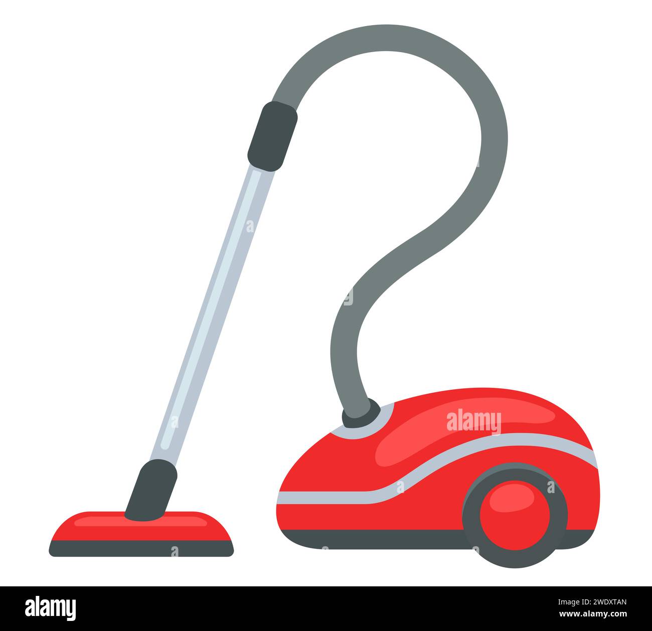 Illustration of vacuum cleaner on white background Stock Vector Image