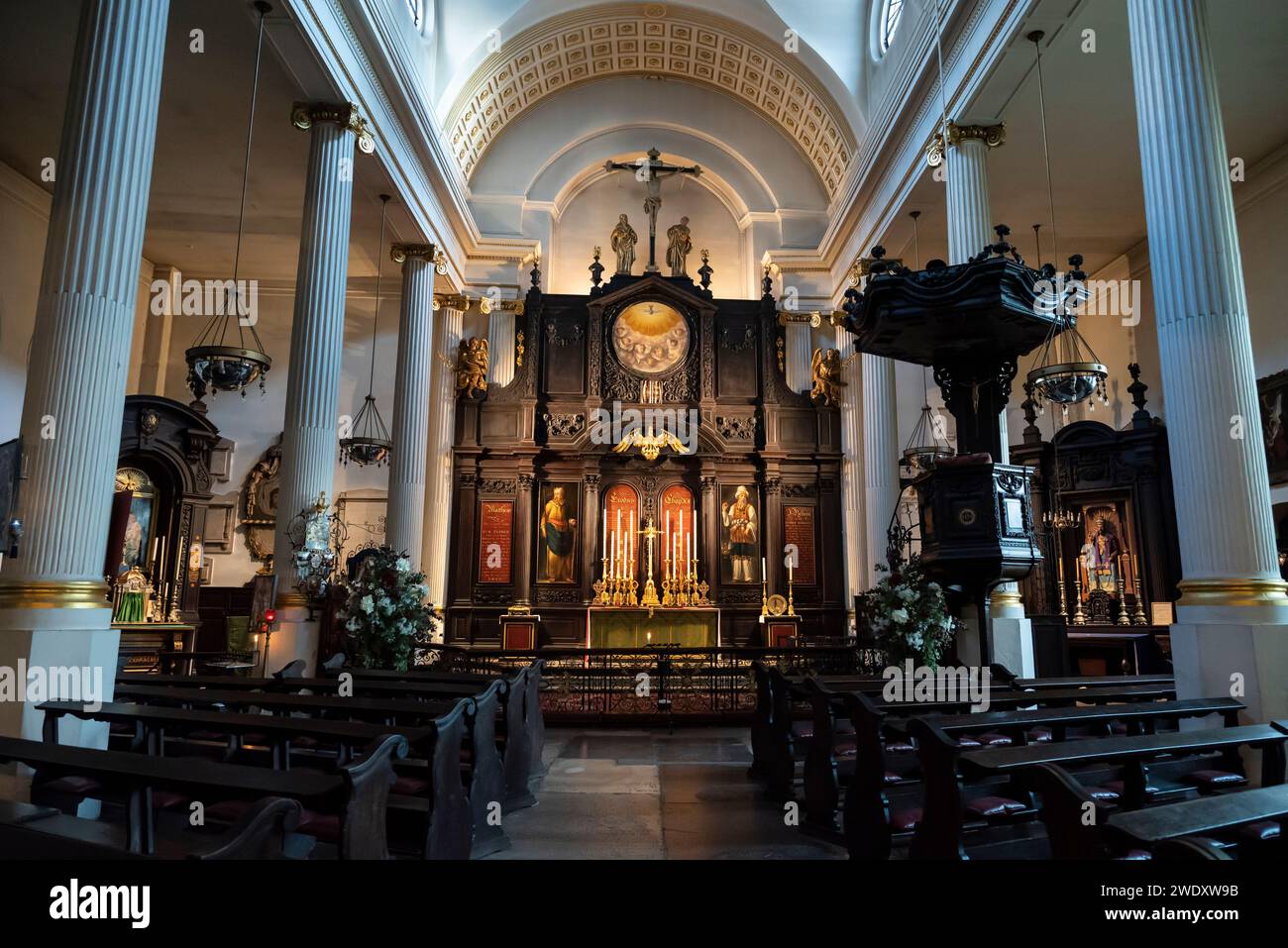 Church of Saint Magnus-the-Martyr, City of London, London, England, UK Stock Photo