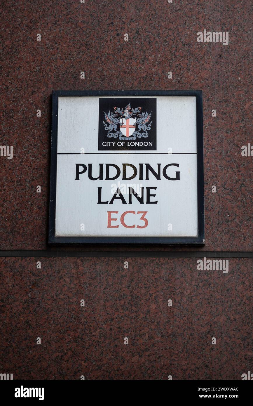 London street sign pudding lane hires stock photography and images Alamy