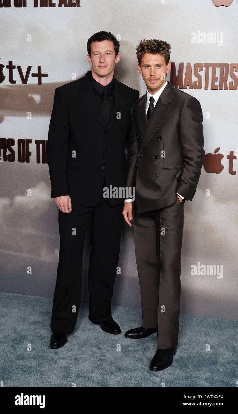 Callum Turner and Austin Butler attends the UK premiere of Masters of ...