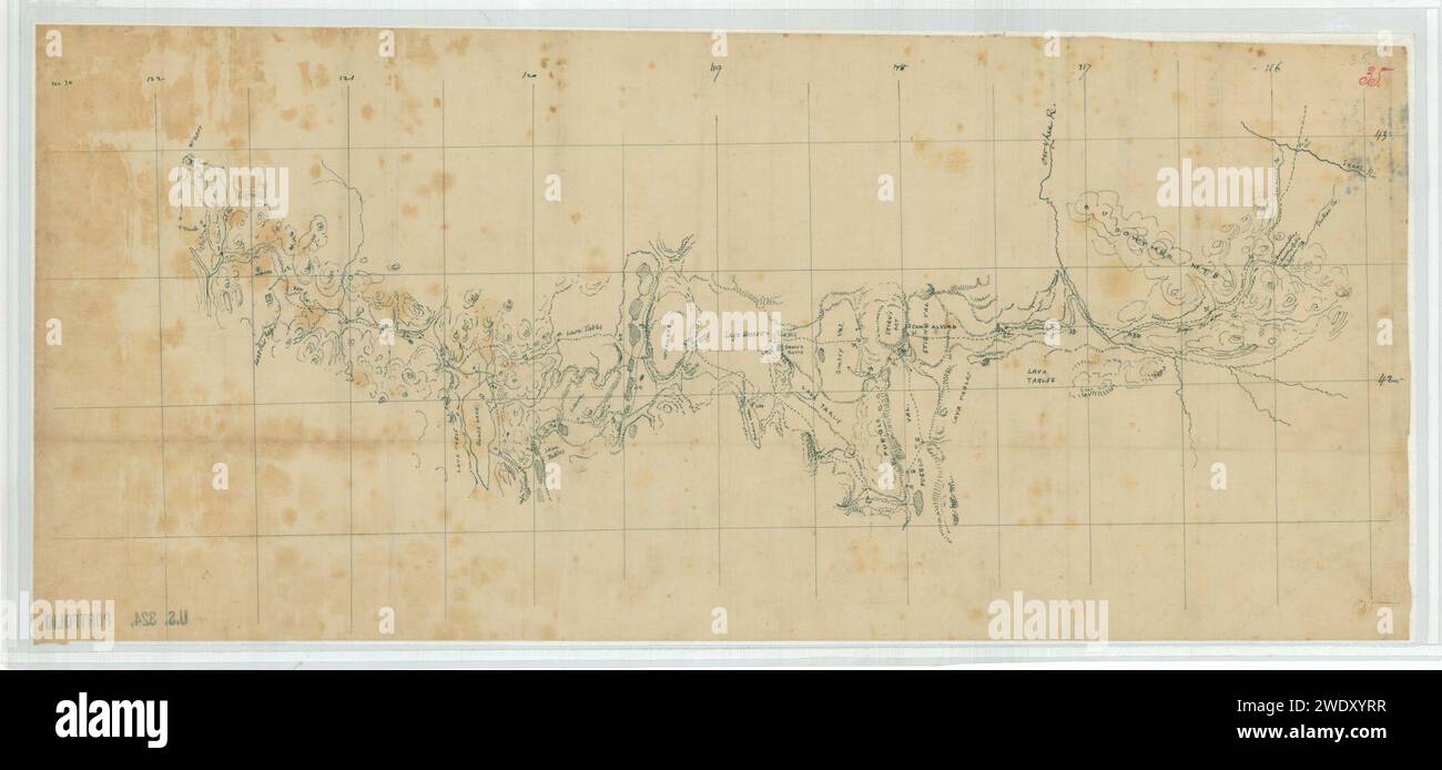 Adjoining Country to Fort Klamath and Owyhee River Stock Photo Alamy