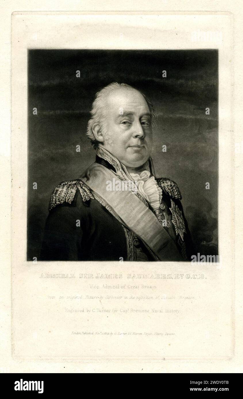 Admiral Sir James Saumarez, Bt. G.C.B. 695669001 Stock Photo Alamy