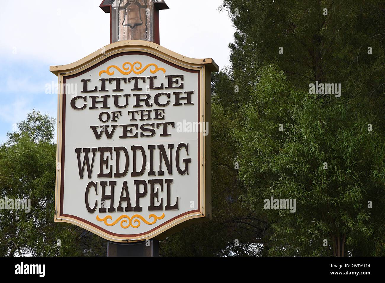 Las Vegas /Nevada /USA/02JUNE 2018 Little church of the wst wedding chapel . Photo.Francis Dean / Deanpictures. Stock Photo