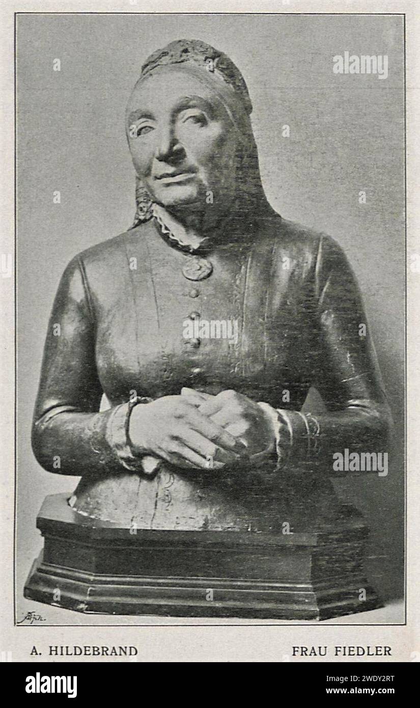 Adolf von Hildebrand - Frau Fiedler. Stock Photo