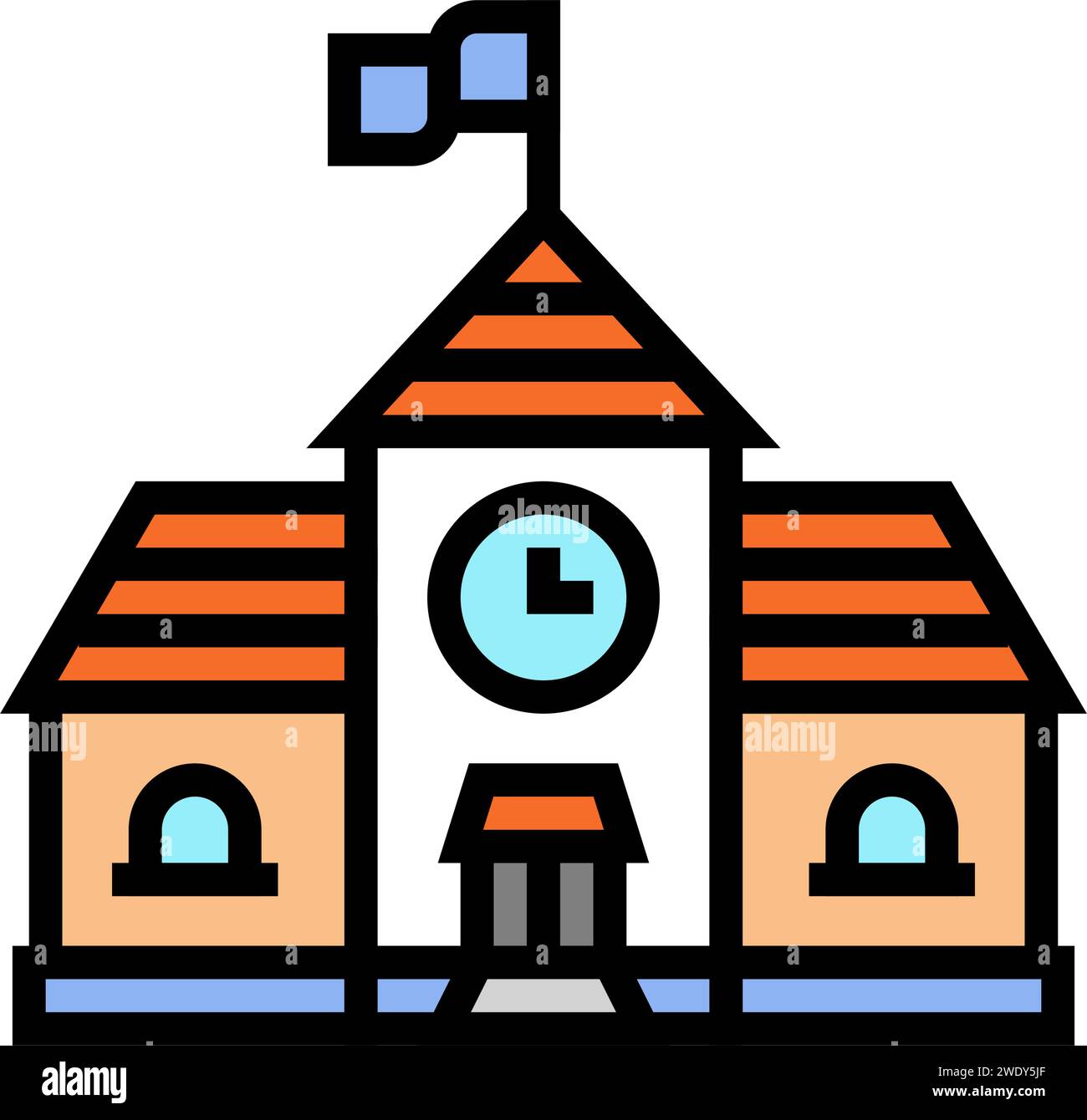 School playground exterior school Stock Vector Images - Alamy