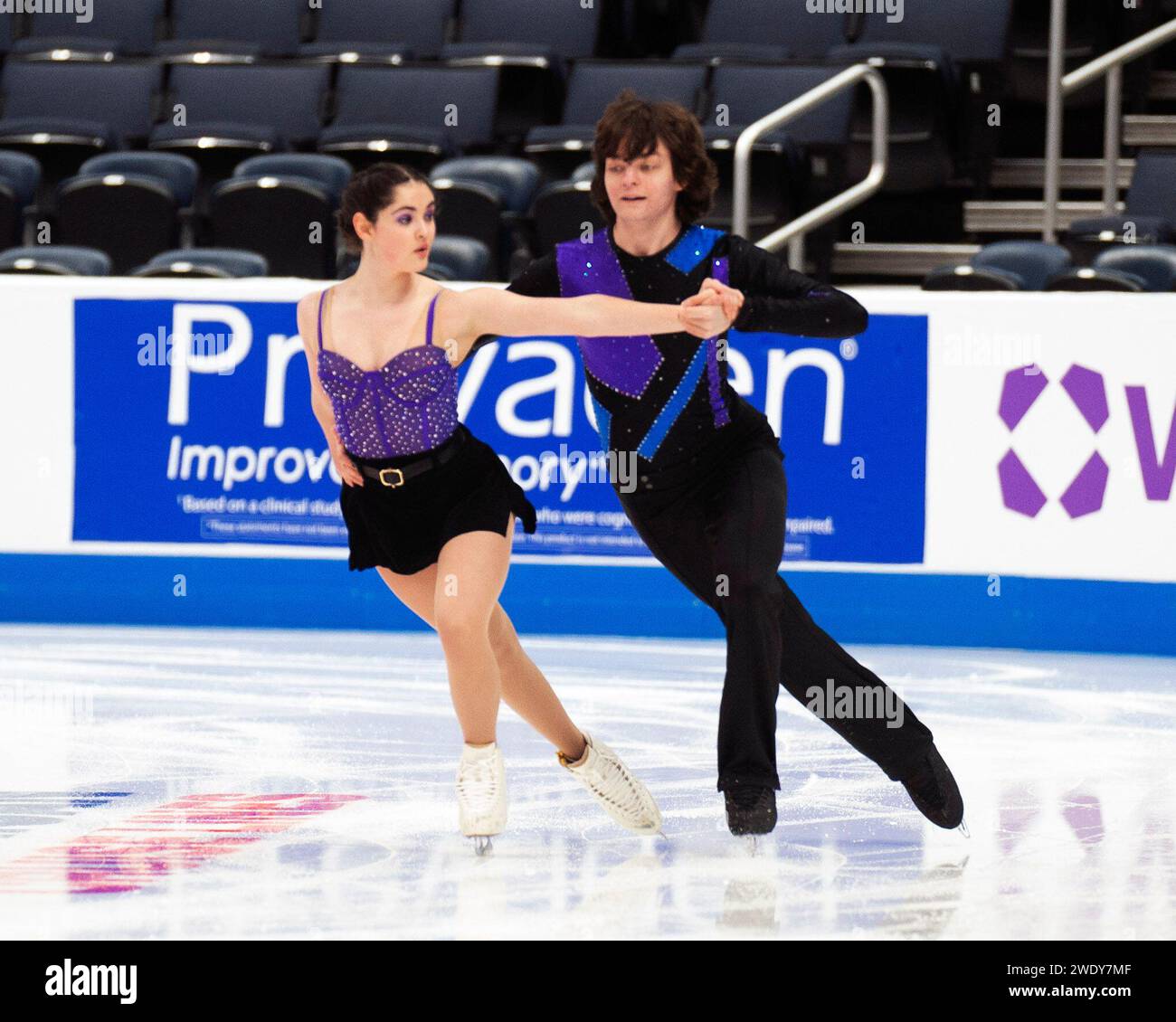 Columbus, Ohio, United States. 22nd January, 2024. Zoe Ciallela and