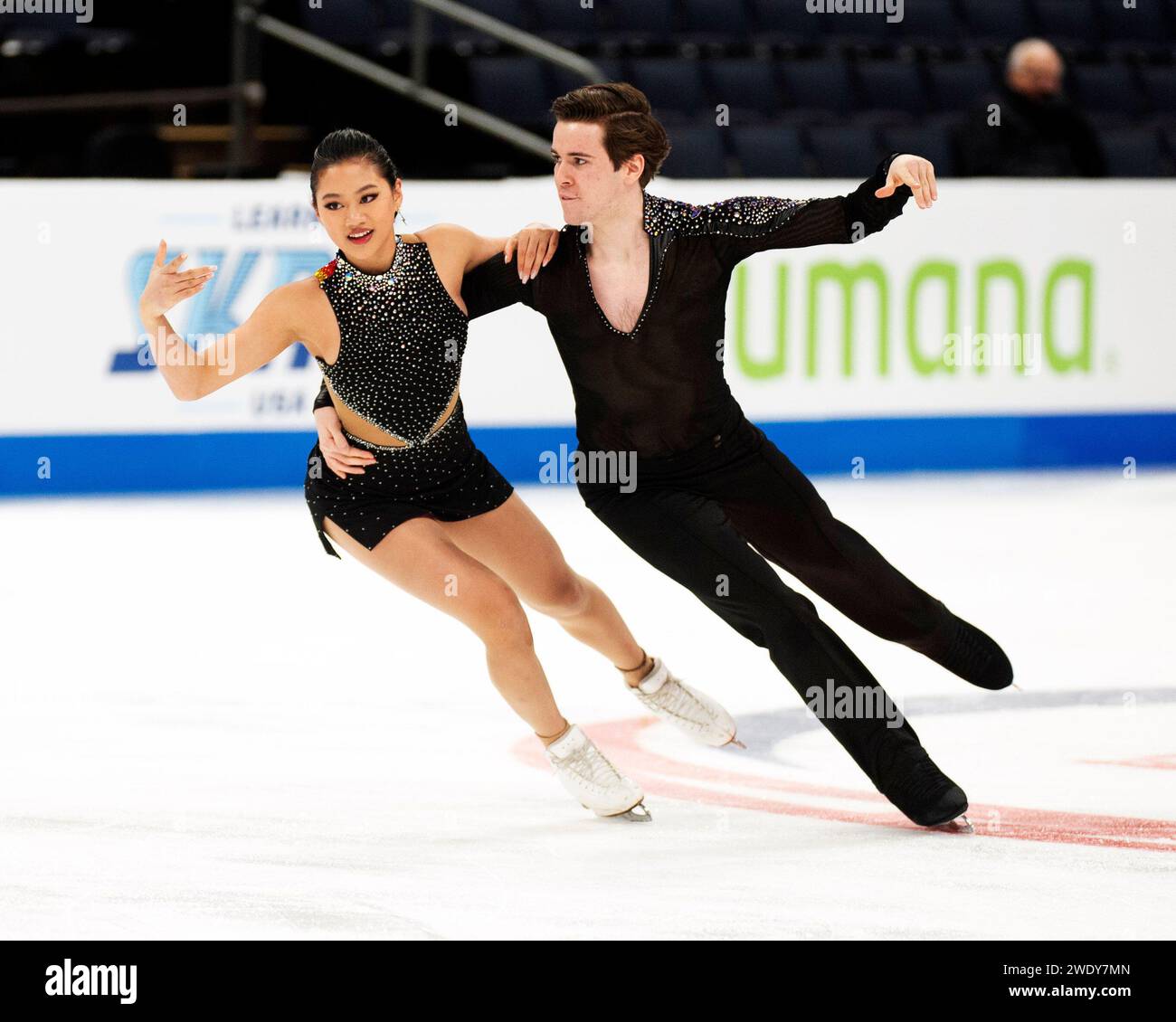 Columbus, Ohio, United States. 22nd January, 2024. Amy Cui and Kenny