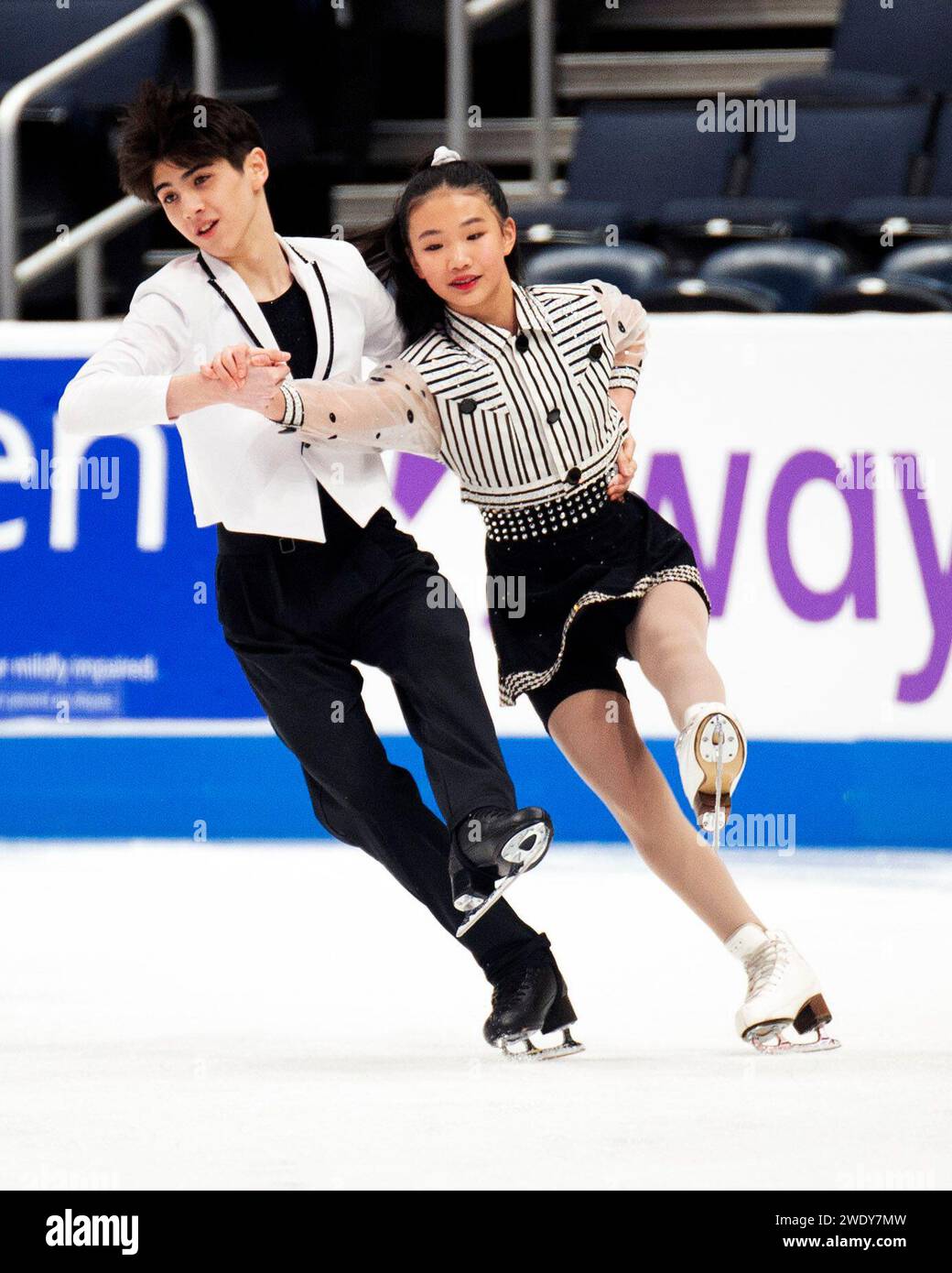 Columbus, Ohio, United States. 22nd January, 2024. Sylvia Li and Rowan