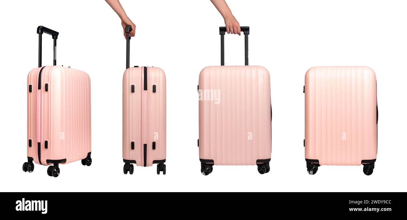 Wheeled suitcases, hand luggage, spinner bags set, airplane baggage