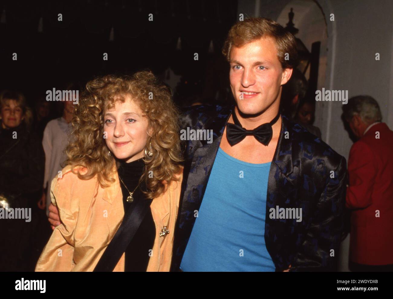 Carole Kane and Woody Harrelson at the Cast Party for Cheers and Family