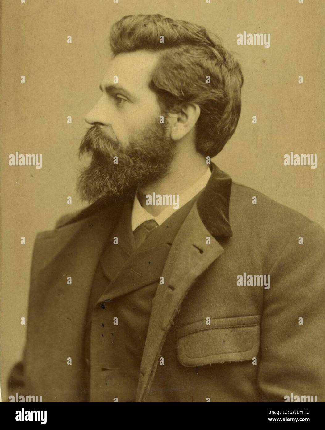 Adrien de Witte (photographie de Léonard-Hubert Zeyen, fin 19º siècle). Stock Photo