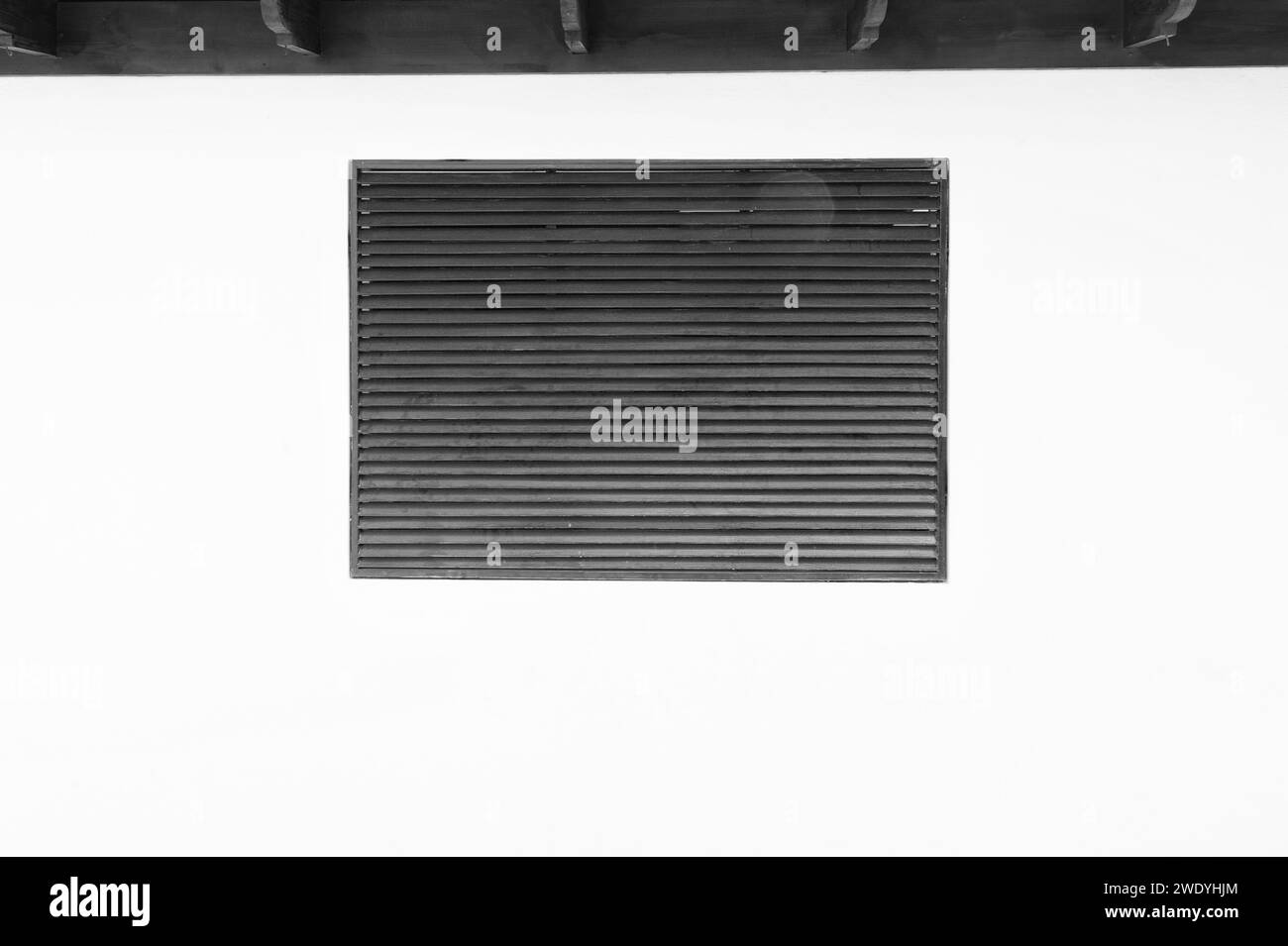 louvers shutter on the wall. louvers shutter facade. louvers shutter