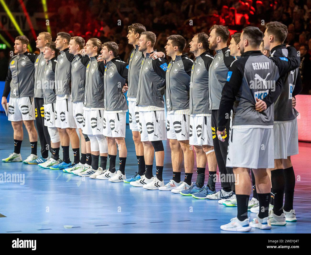 Koeln, Deutschland. 22nd Jan, 2024. Die deutsche Nationalmannschaft bei