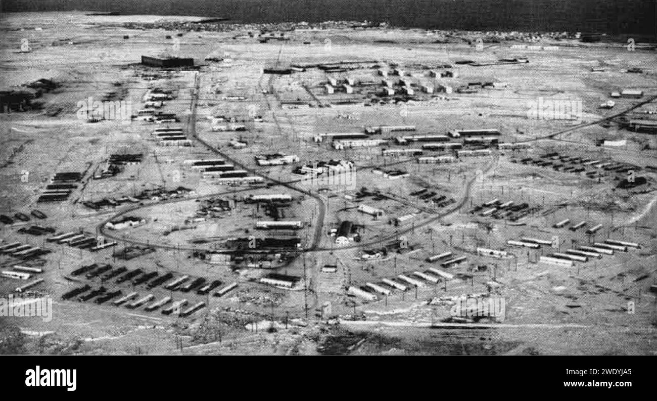Aerial view of the U.S. Naval Air Station Keflavik, Iceland, in 1962