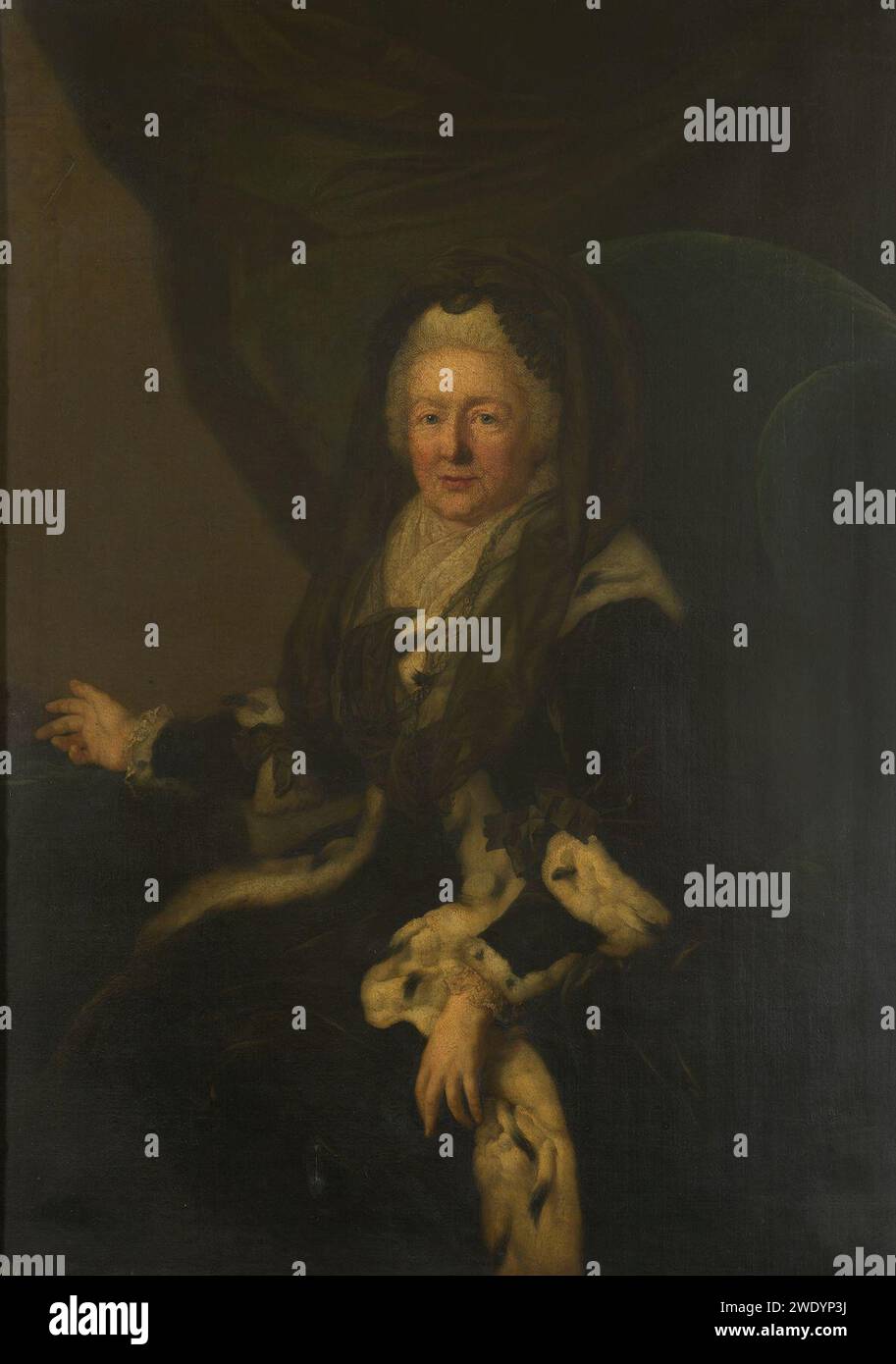 After Anton Graff (1736-1813) - Elisabeth Christine of Brunswick-Wolfenbüttel-Bevern (1715-1797), consort of Frederick II of Prussia Stock Photo