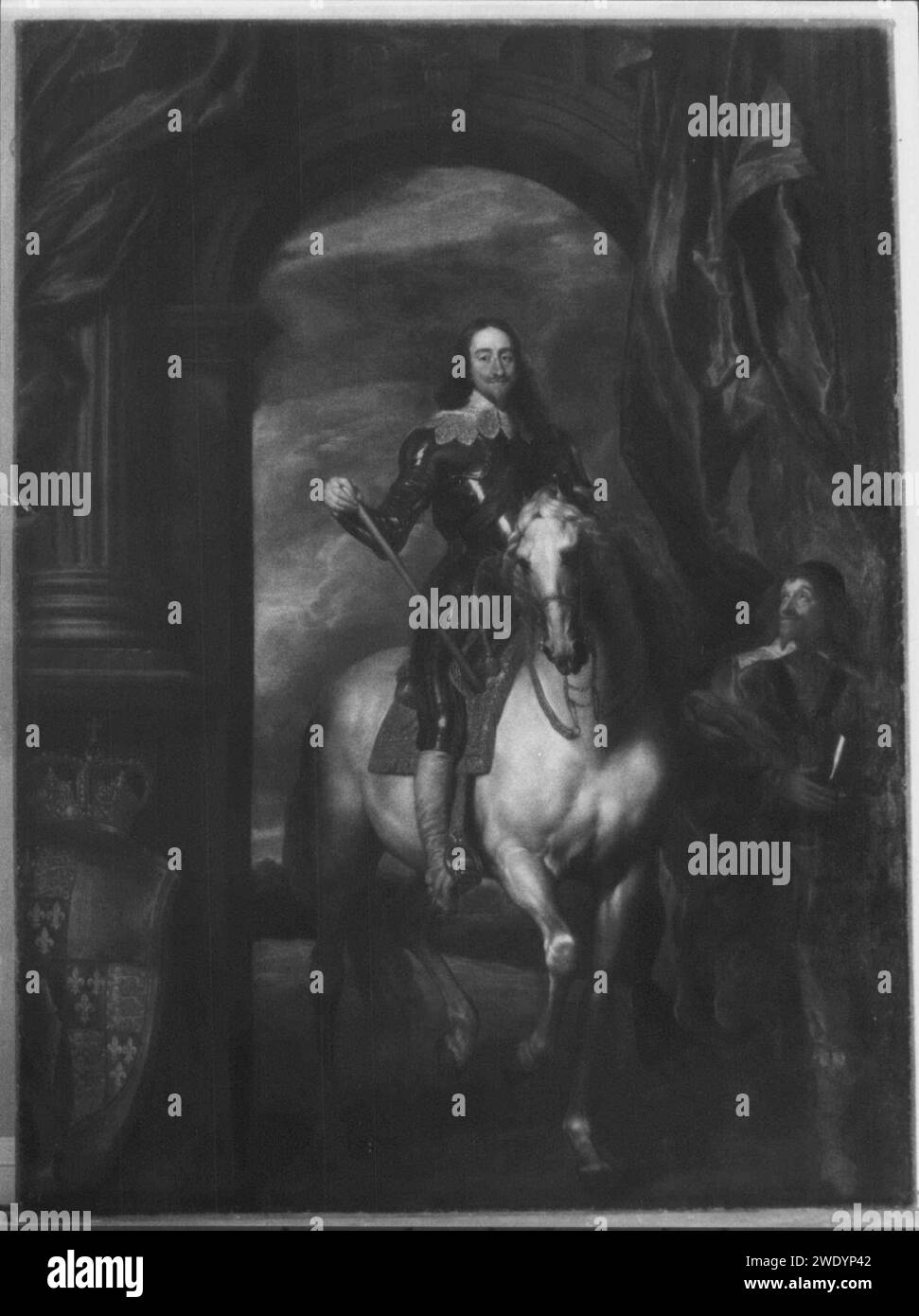After Anthony van Dyck (15991641) Charles I with M. de St. Antoine Stock Photo Alamy