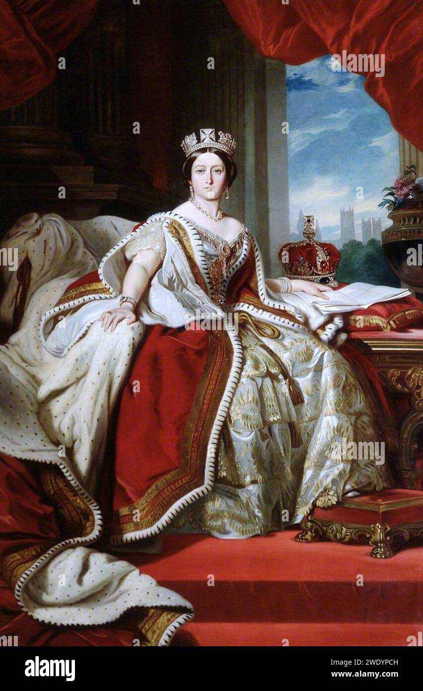 Franz xaver winterhalter queen victoria hi-res stock photography