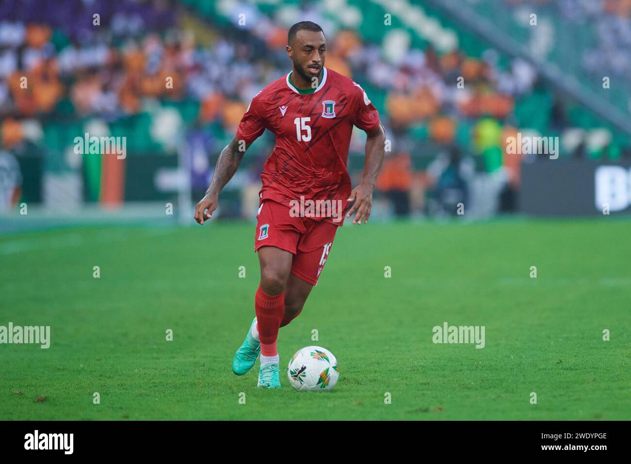 Carlos Akapo during the Côte d'Ivoire VS Equatorial Guinea match Stock Photo