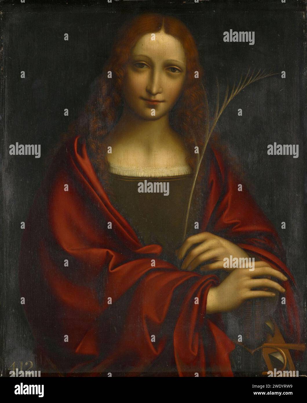 After^ Bernardino Luini (d. 1532) - Saint Catherine of Alexandria Stock ...