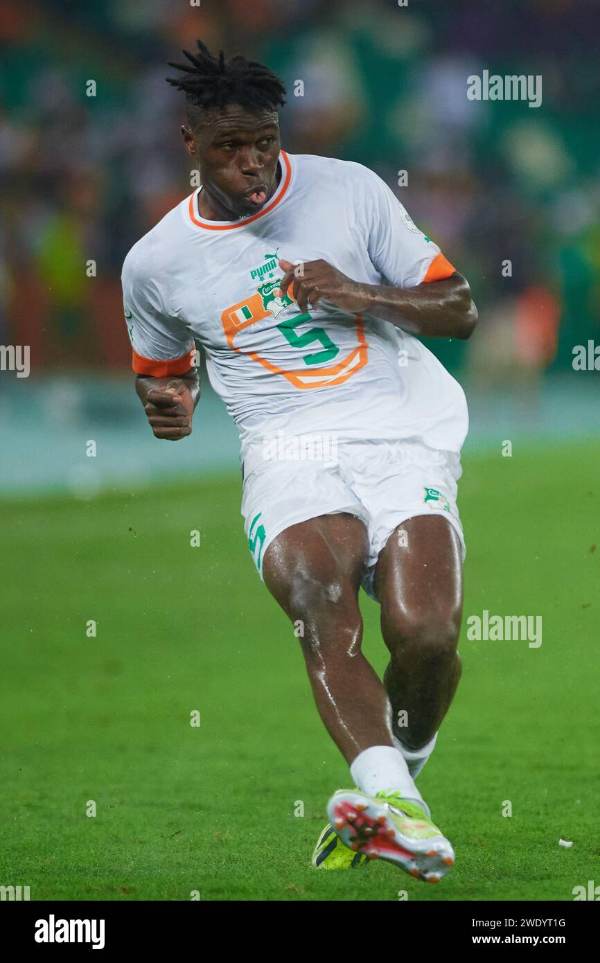 Wilfied Singo during the Côte d'Ivoire VS Equatorial Guinea match Stock Photo