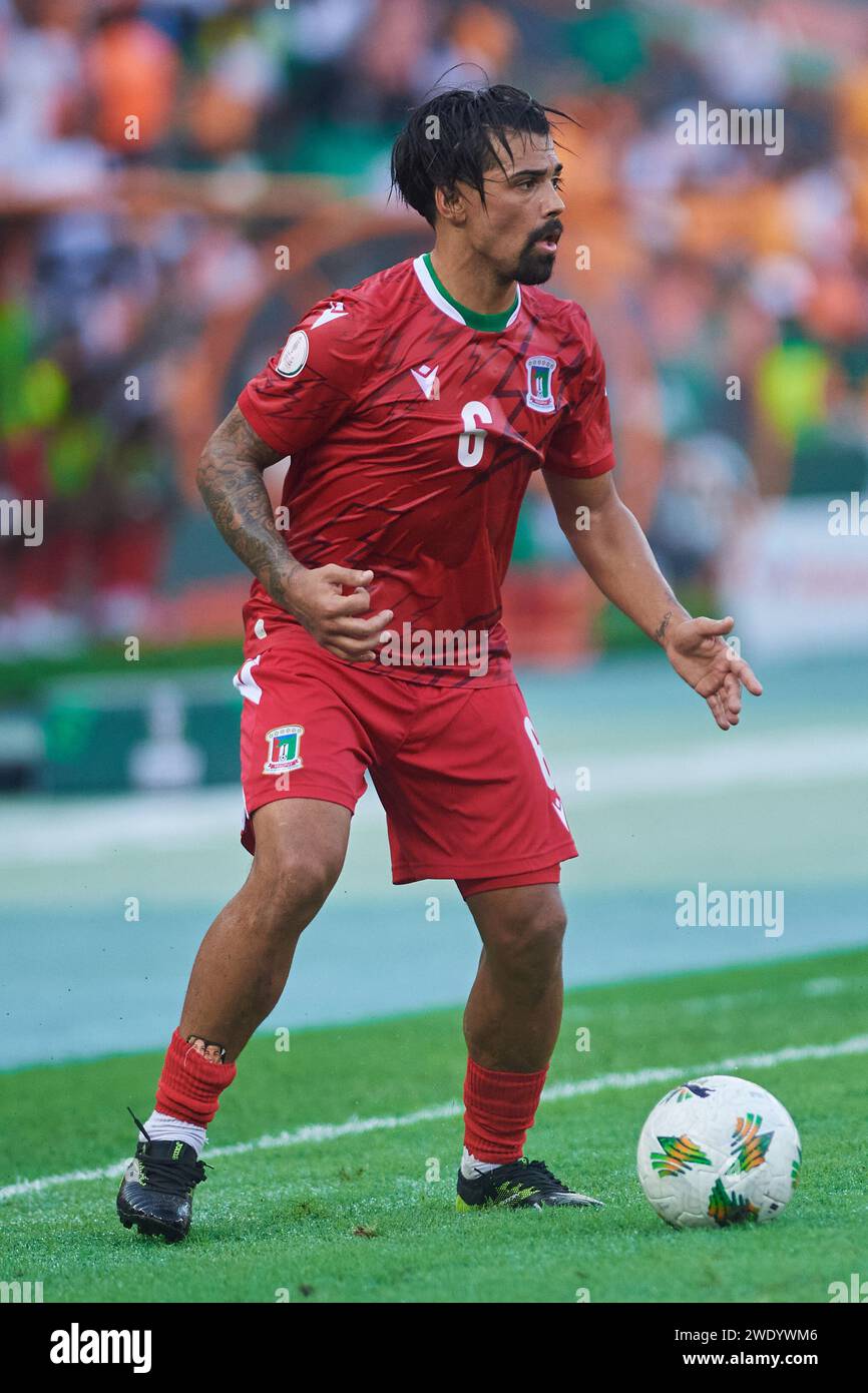 Iban Salvador during the Côte d'Ivoire VS Equatorial Guinea match Stock Photo