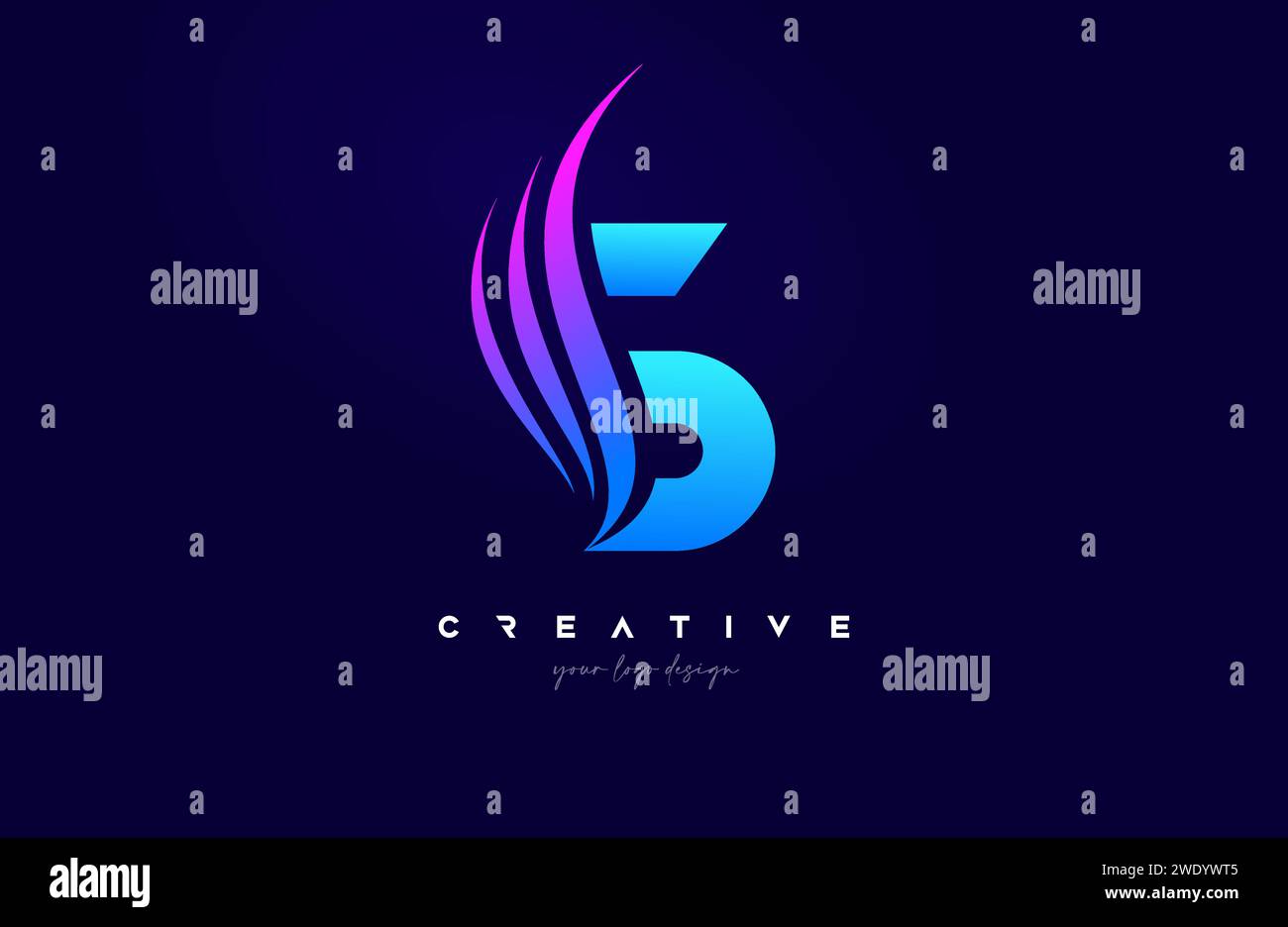 Letter S Swoosh Alphabet Logo Design with creative Swoosh shapes in ...
