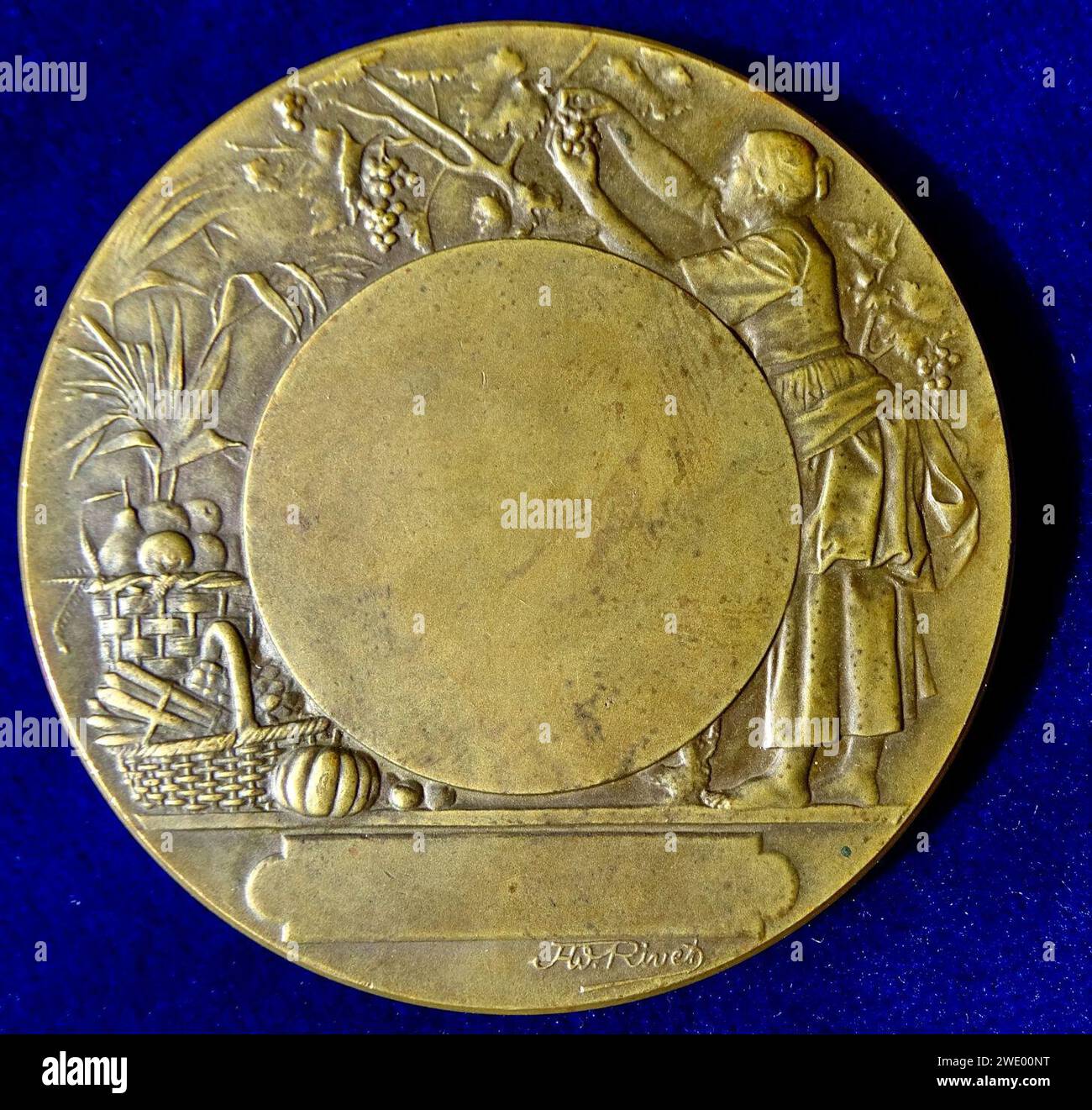 Médaille Française Ancienne En Bronze Argenté - Société Des Aviculteurs De L'Artois - Adolphe Rivet