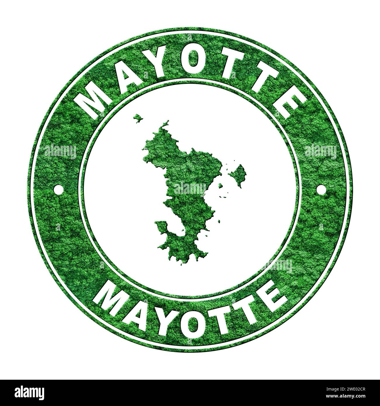 Map of Mayotte, CO2 emission concept, Clipping Path Stock Photo - Alamy 