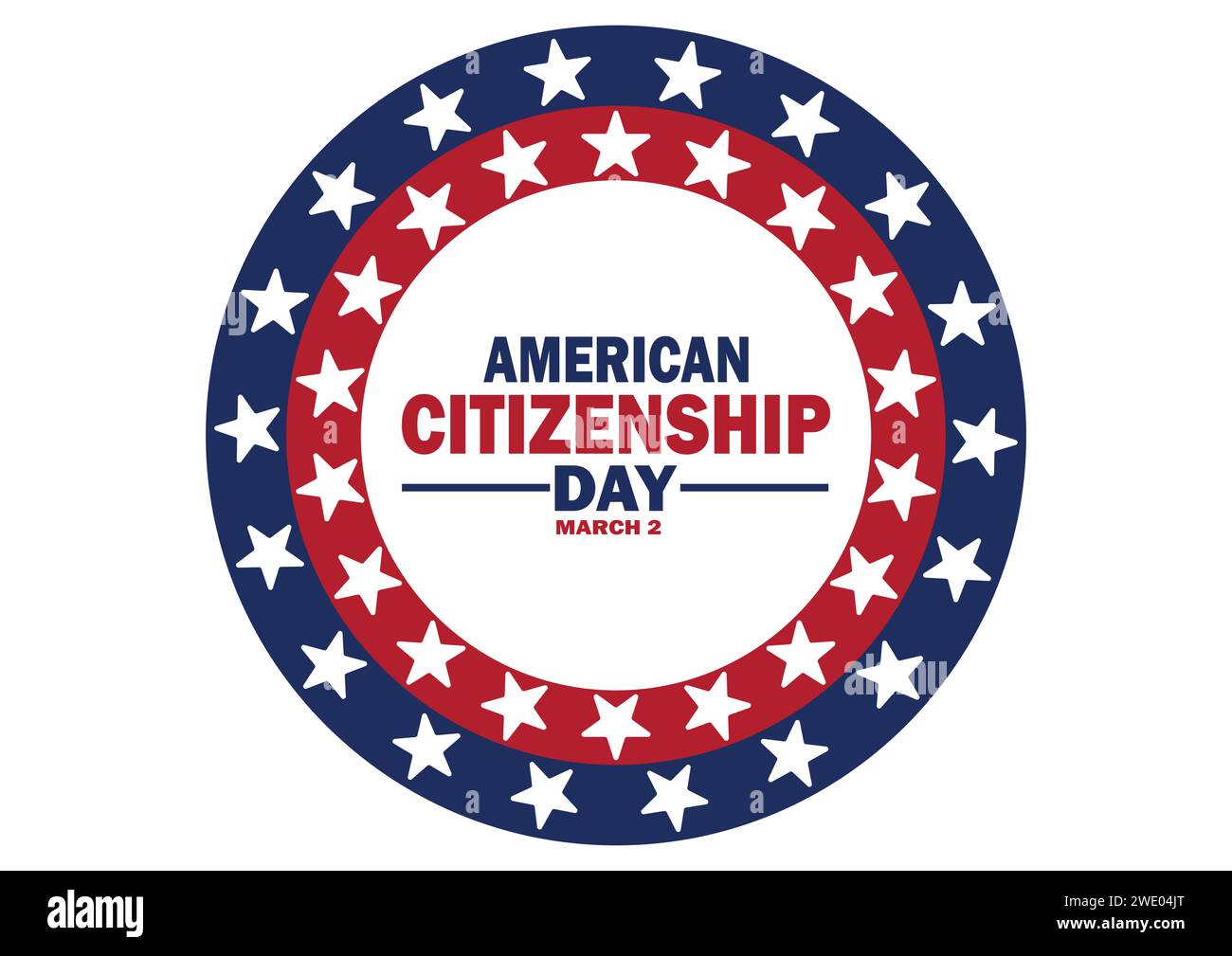 American Citizenship Day Vector illustration. March 2. Holiday concept