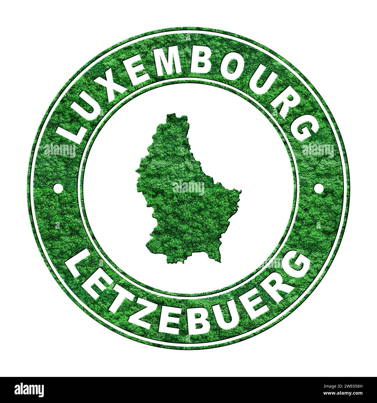 Luxembourg Shield Vinyl Stickers - 50mm (2") Bumper & Helmet Decals, Pack Of 4